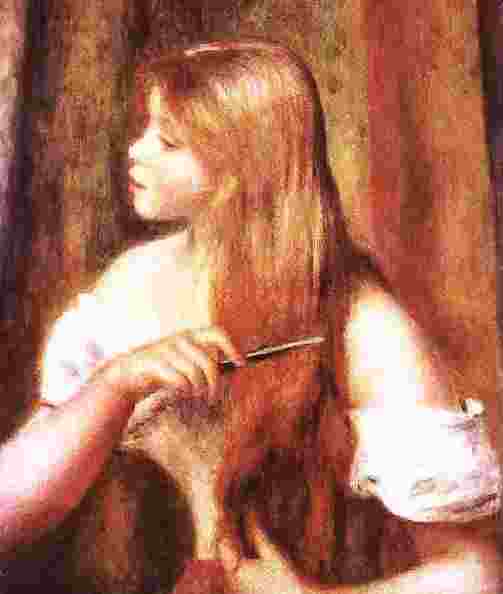 Auguste Renoir: Mädchen sich kämmend